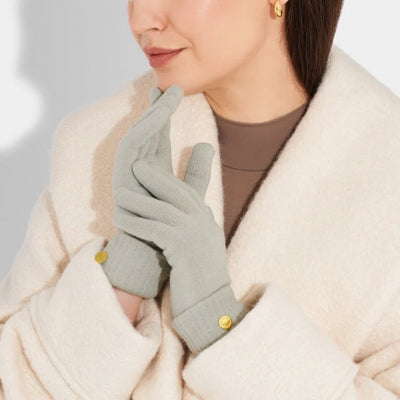 Katie Loxton Knitted Gloves - Cool Grey