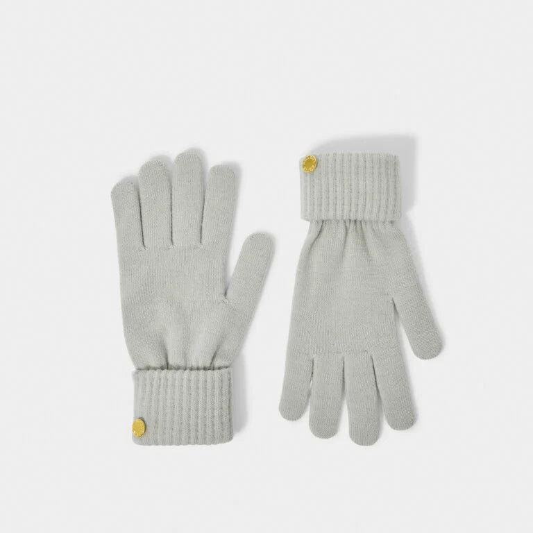 Katie Loxton Knitted Gloves - Cool Grey