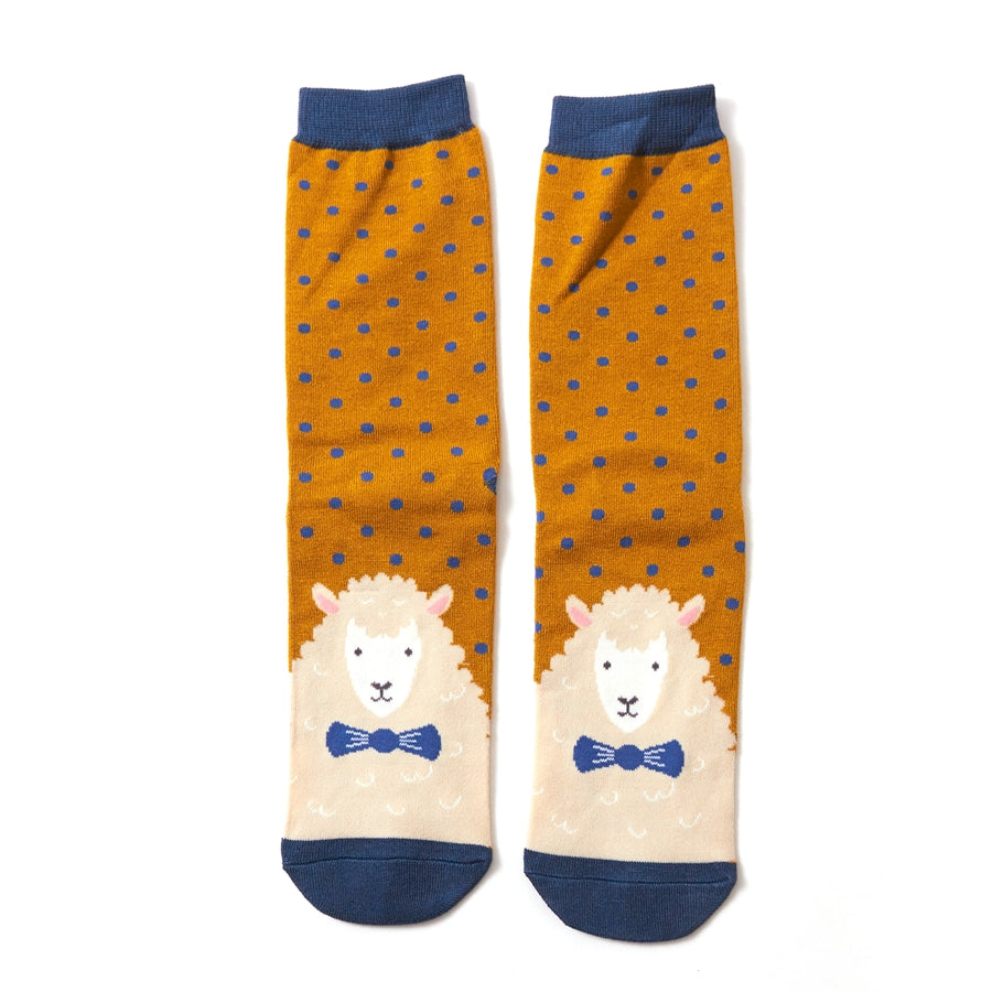 Mr Heron MENS Bamboo Ankle Socks - Sheepish Socks - Mustard
