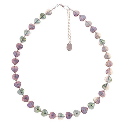 Carrie Elspeth Spectrum Shine Hearts Full Beaded Necklace - Multi