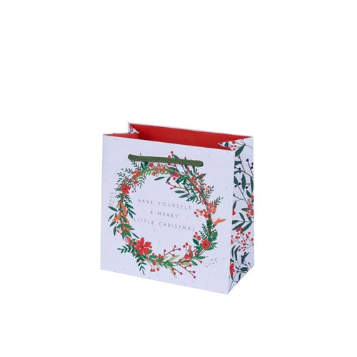 Belly Button Wreath 'Have Yourself a Merry Little Christmas' Gift Bag -Small