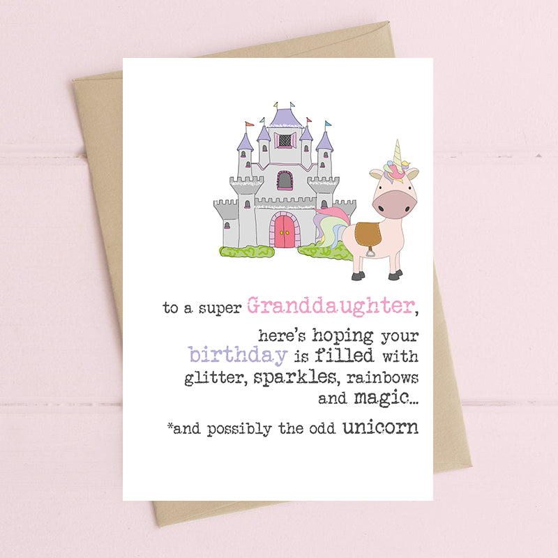 Dandelion Stationery - Granddaughter Unicorn Birthday Card