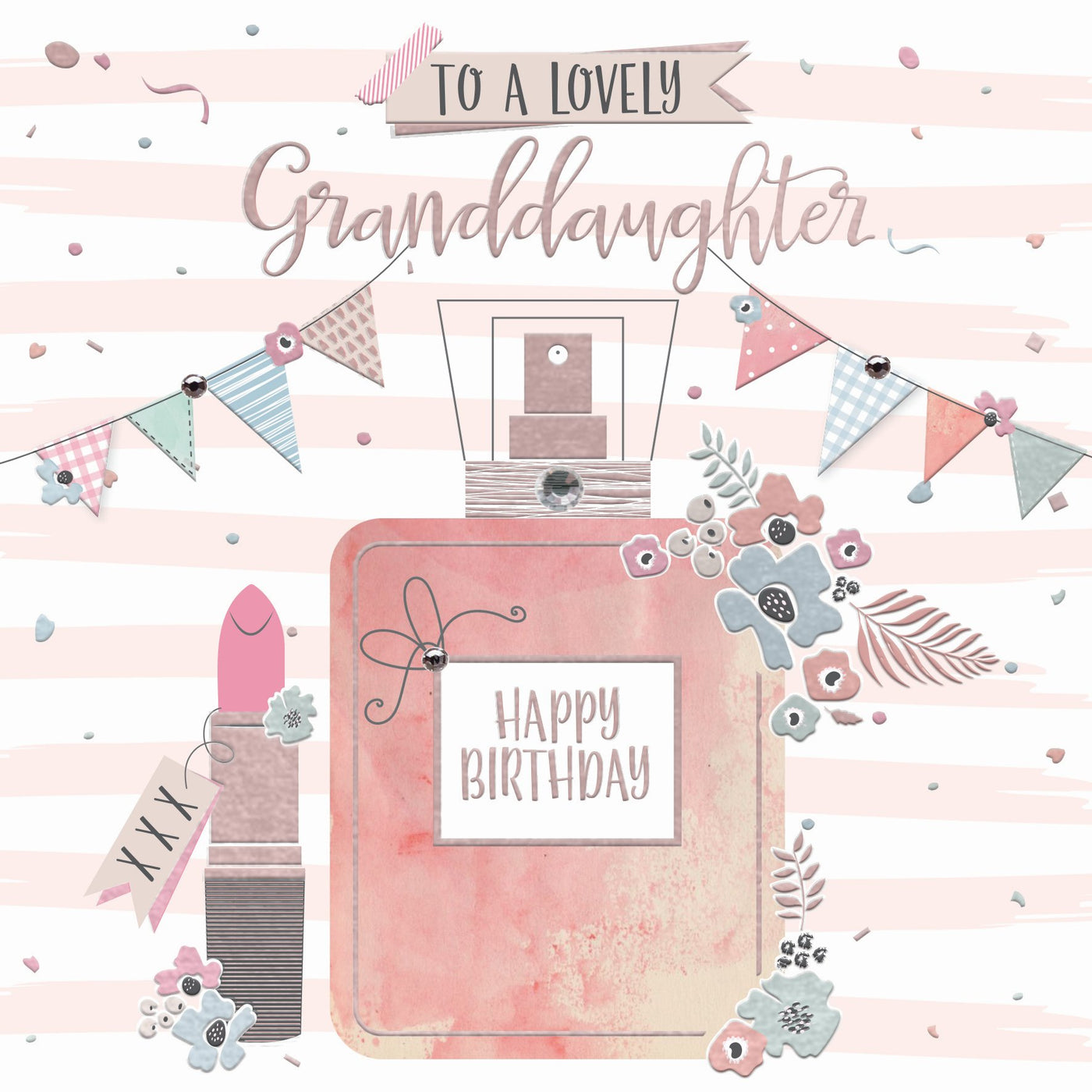 The Handcrafted Card Company Granddaughter Perfume Birthday Card