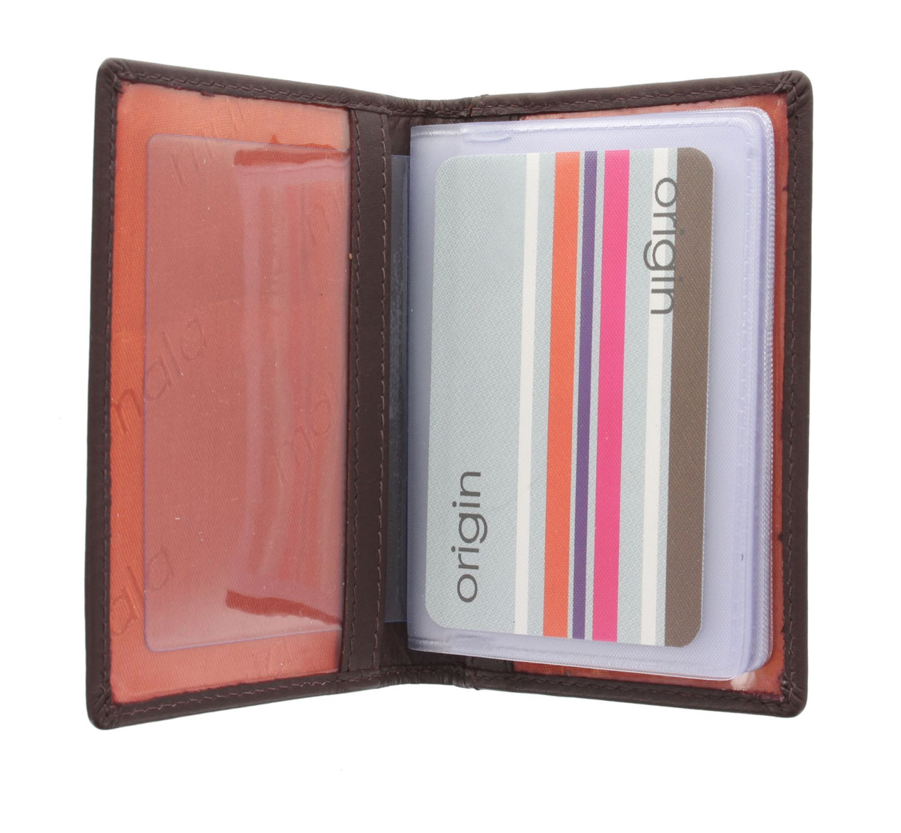 Mala Leather Origin Card Holder with RFID Protection (610 5) - Brown