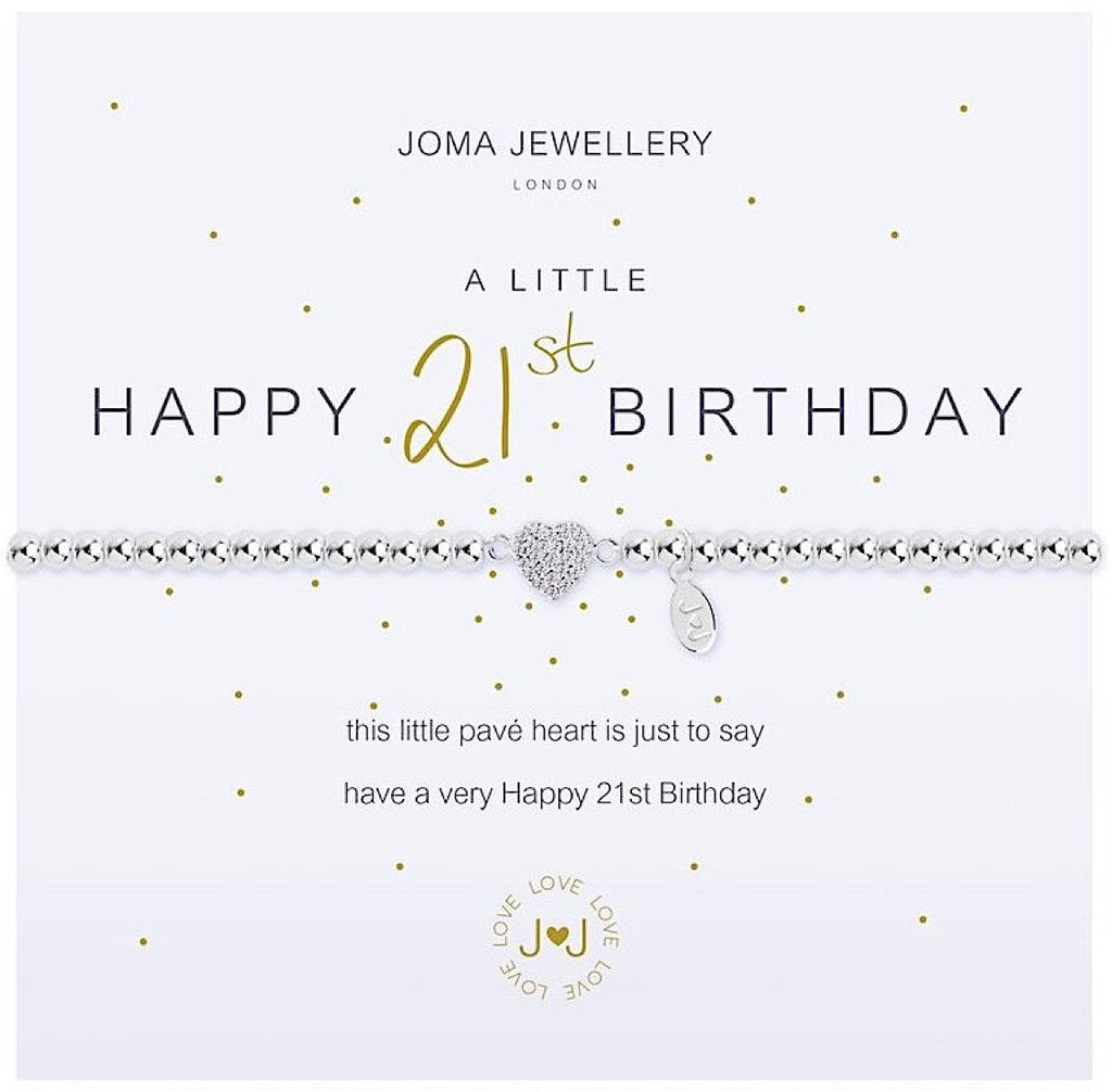 Joma Jewellery A Little Happy 21st Birthday Bracelet
