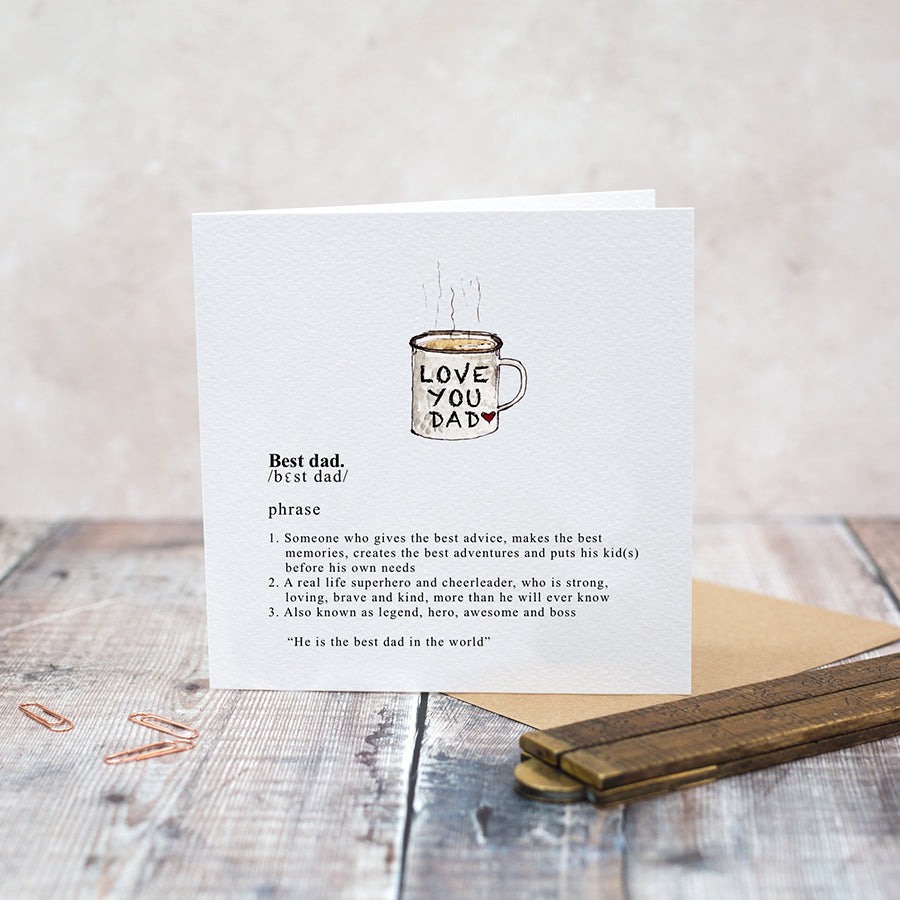 Toasted Crumpet Best Dad Blank Card