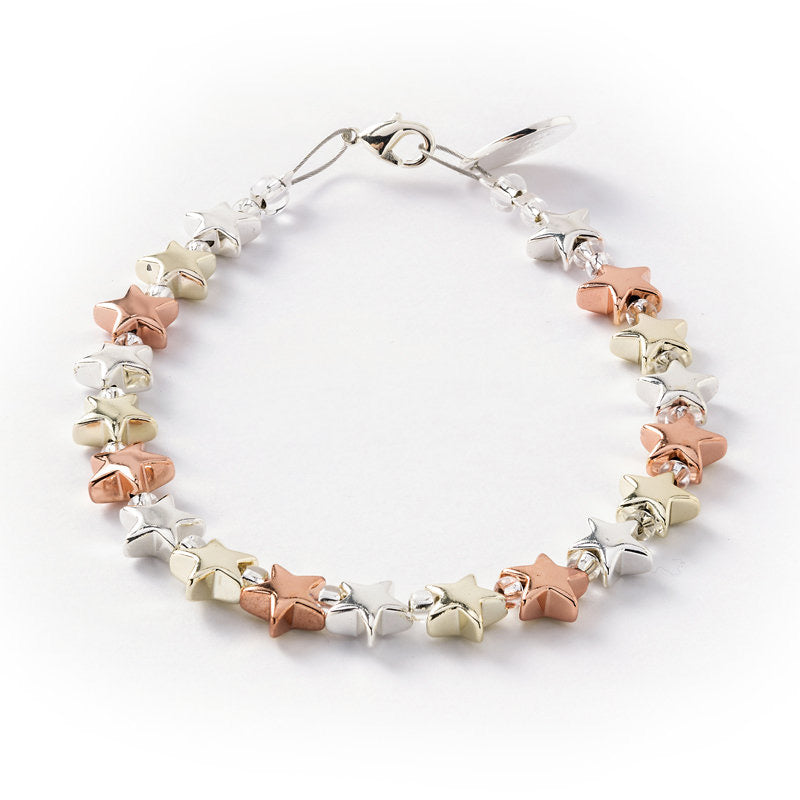 Carrie Elspeth Seren Stars Beaded Bracelet - Mixed Metals
