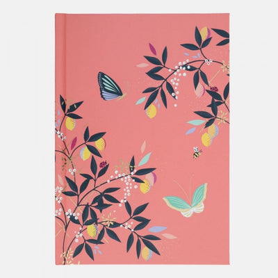 Sara Miller Coral Citrus Butterfly Address Book & Contacts Book