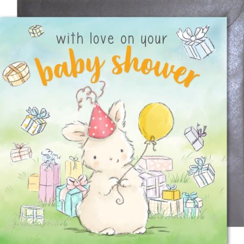 Bunnies by the Bay Bunny Baby Shower Card