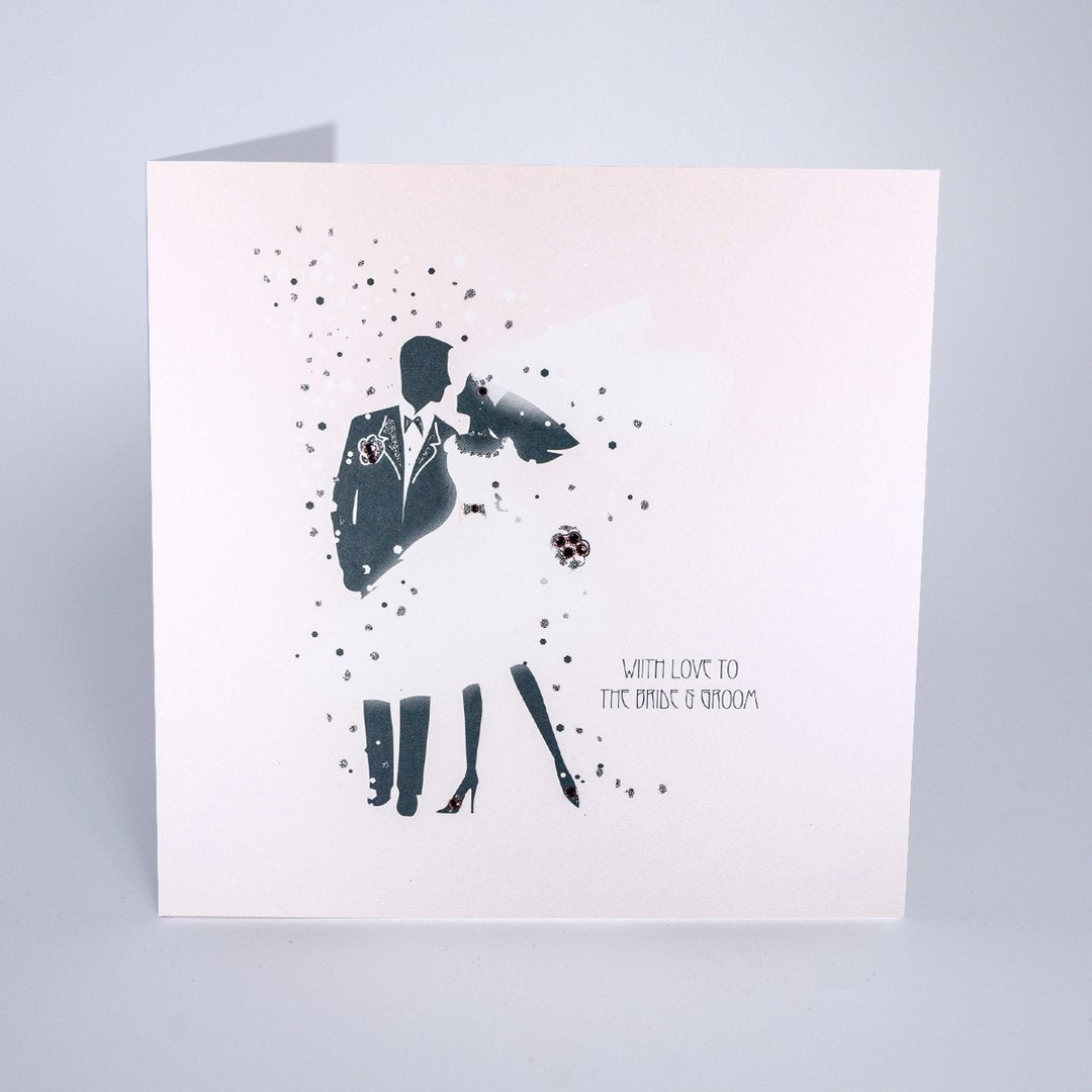 Five Dollar Shake With Love to the Bride & Groom Wedding Card