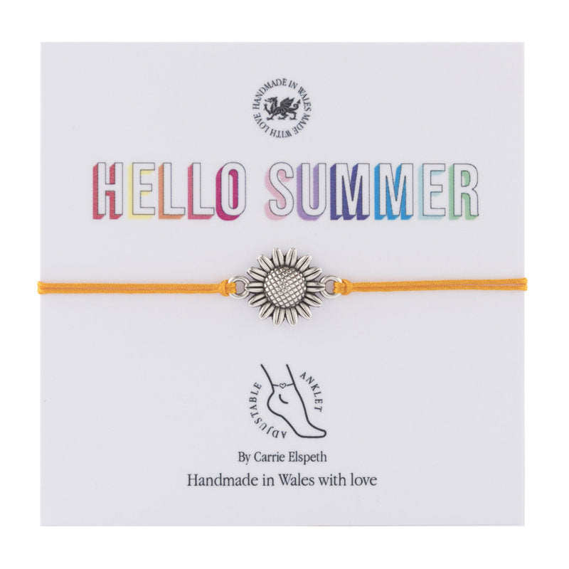 Carrie Elspeth Hello Summer Anklet - Sunflower