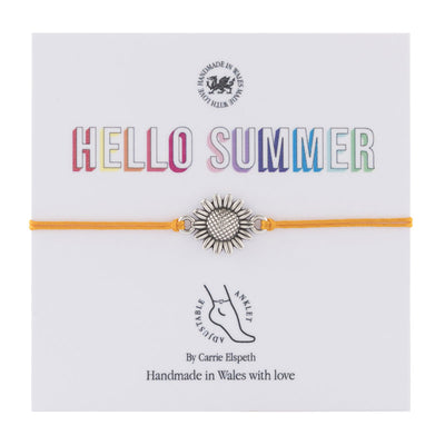 Carrie Elspeth Hello Summer Anklet - Sunflower