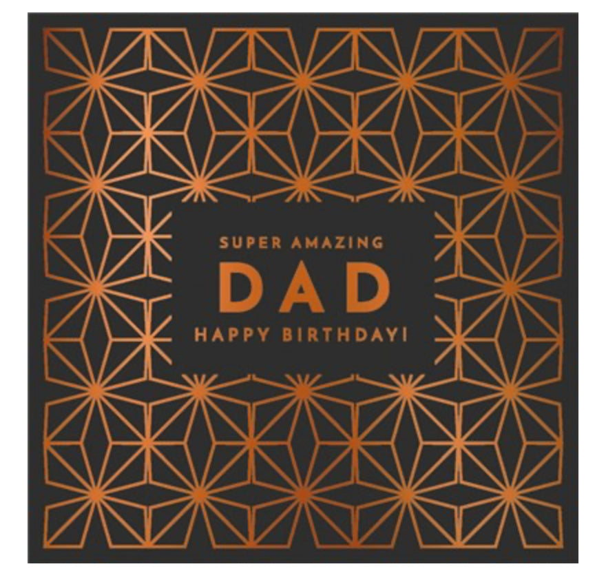The Art File - Amazing Dad Geometric Card