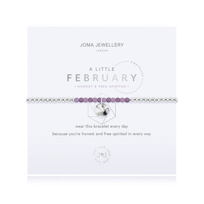 Joma Jewellery A little Birthstone February Amethyst Bracelet