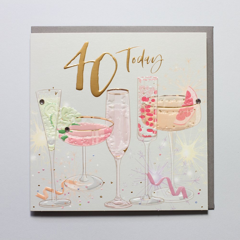 Belly Button 40th Birthday Celebrations Card
