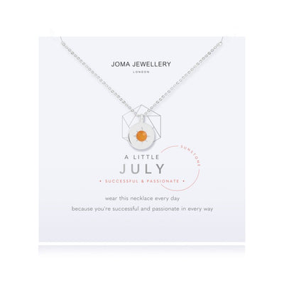 Joma Jewellery A Little Birthstone Necklace - July Sunstone