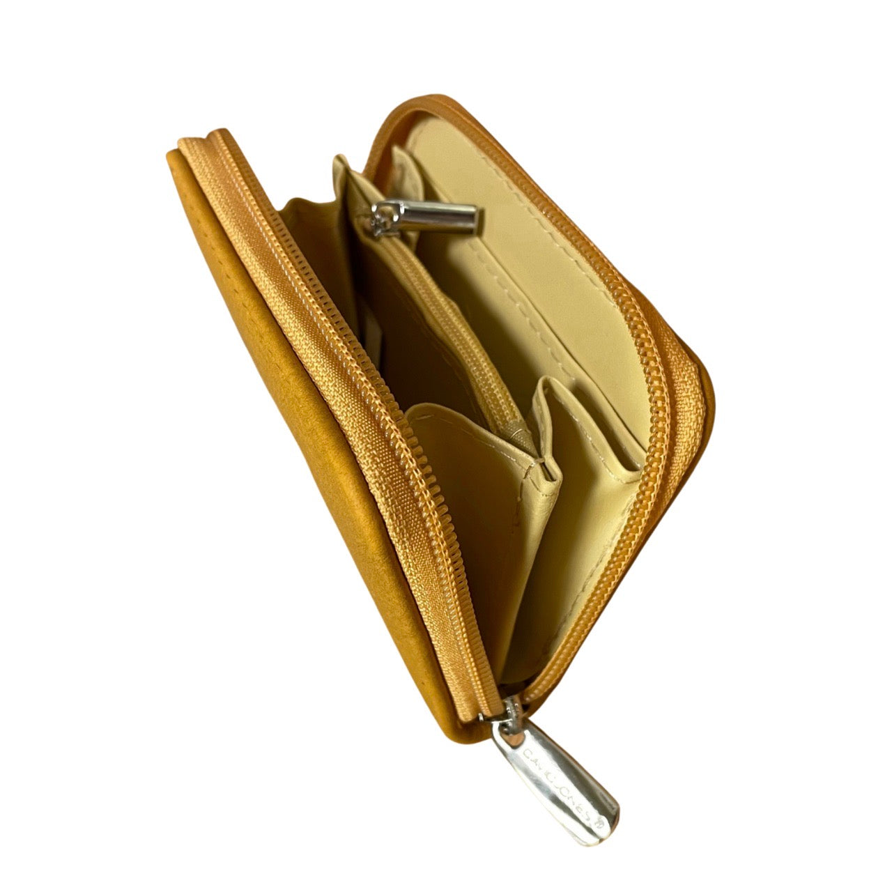 David Jones Small Zip Round Purse - Mustard