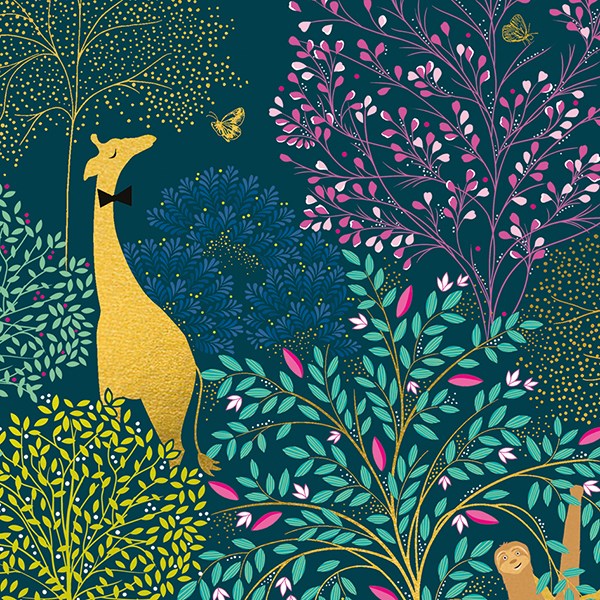 Sara Miller by The Art File - Giraffe Blank Card