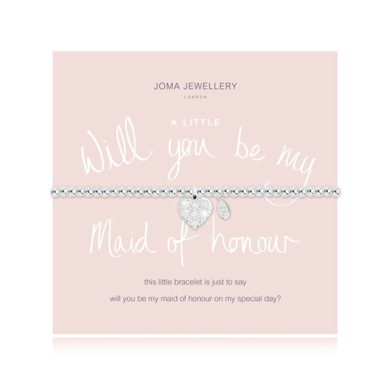 Joma Jewellery A Little Will you Be my Maid of Honour Bracelet