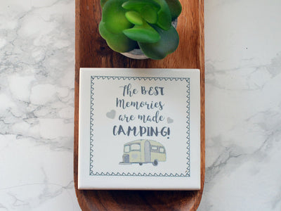 Dimbleby Ceramics Camping Coaster - Best Memories