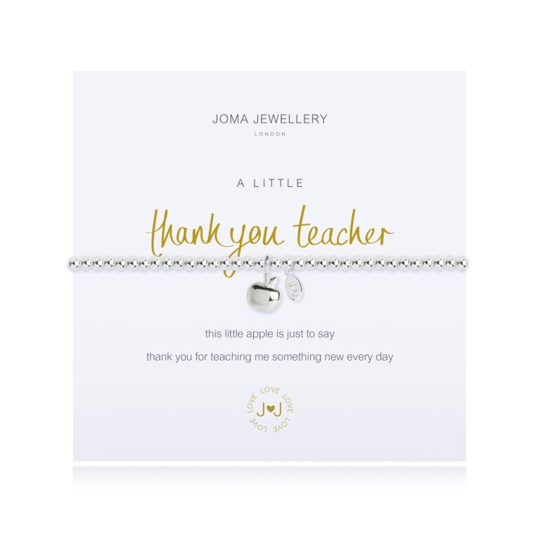Joma Jewellery A little Thank you Teacher Bracelet
