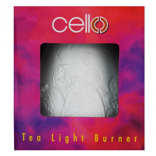 Cello Tealight Wax Melt Burner - Cat