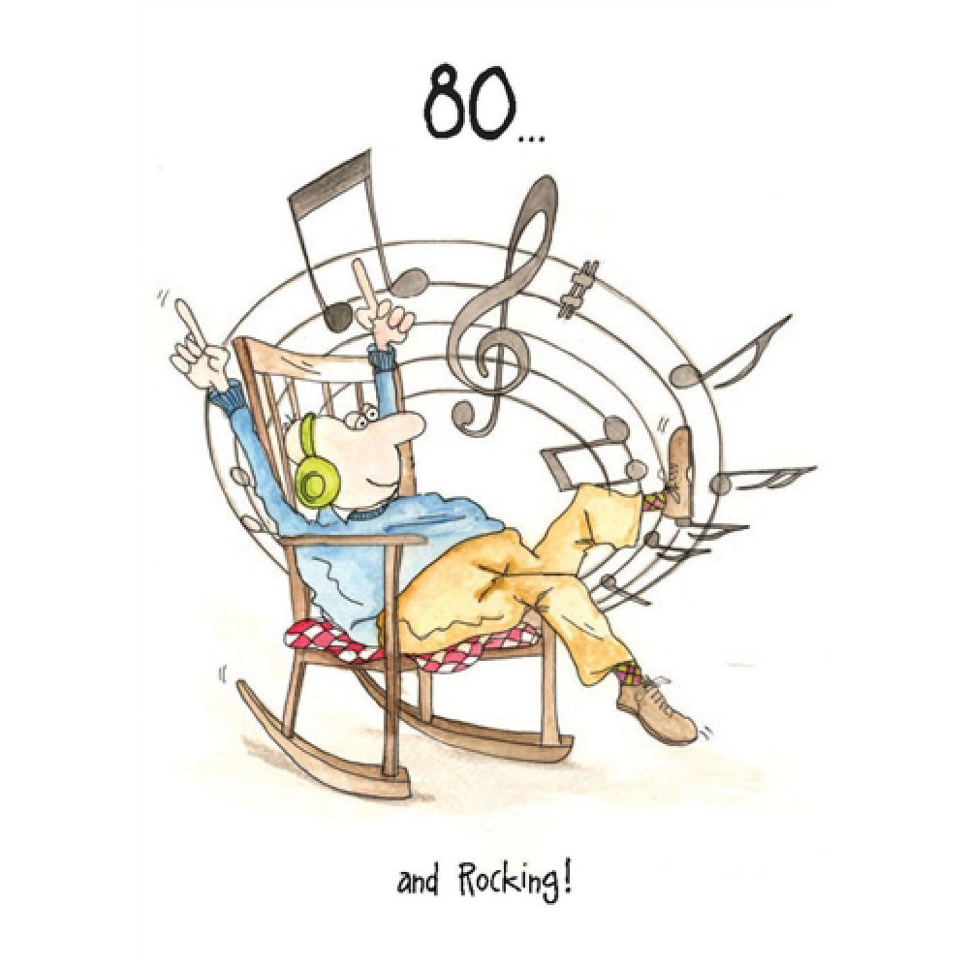 Camilla & Rose Card - 80th Birthday - and Rocking!