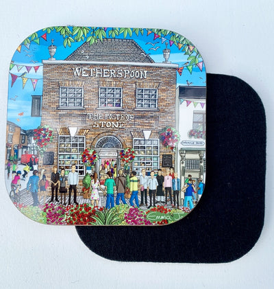 Emma Joustra Stone Wetherspoons  - Poste of Stone Coaster