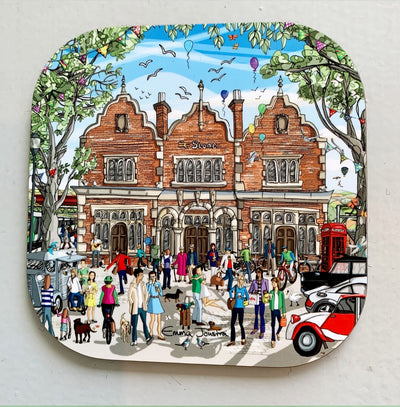 Emma Joustra Stone Railway Station Coaster