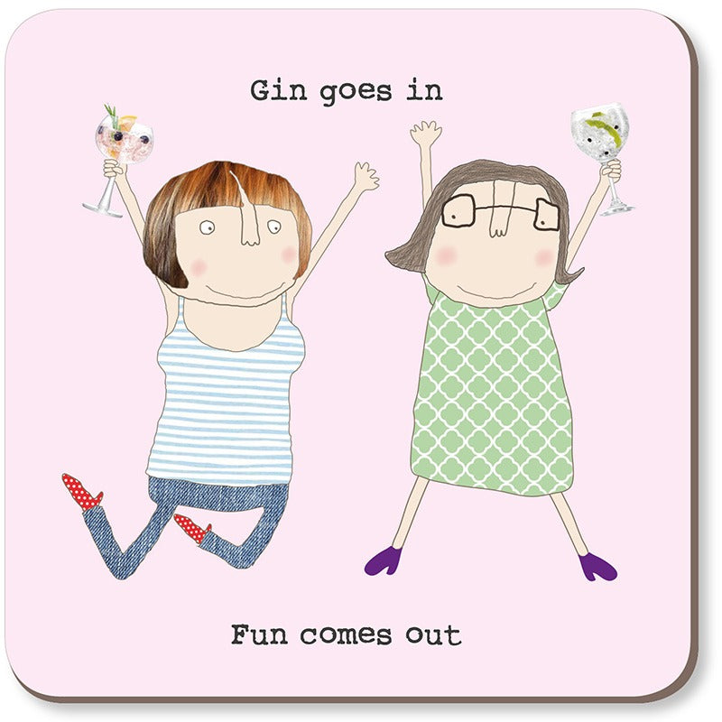 Rosie Made A Thing - Gin Goes in - COASTER