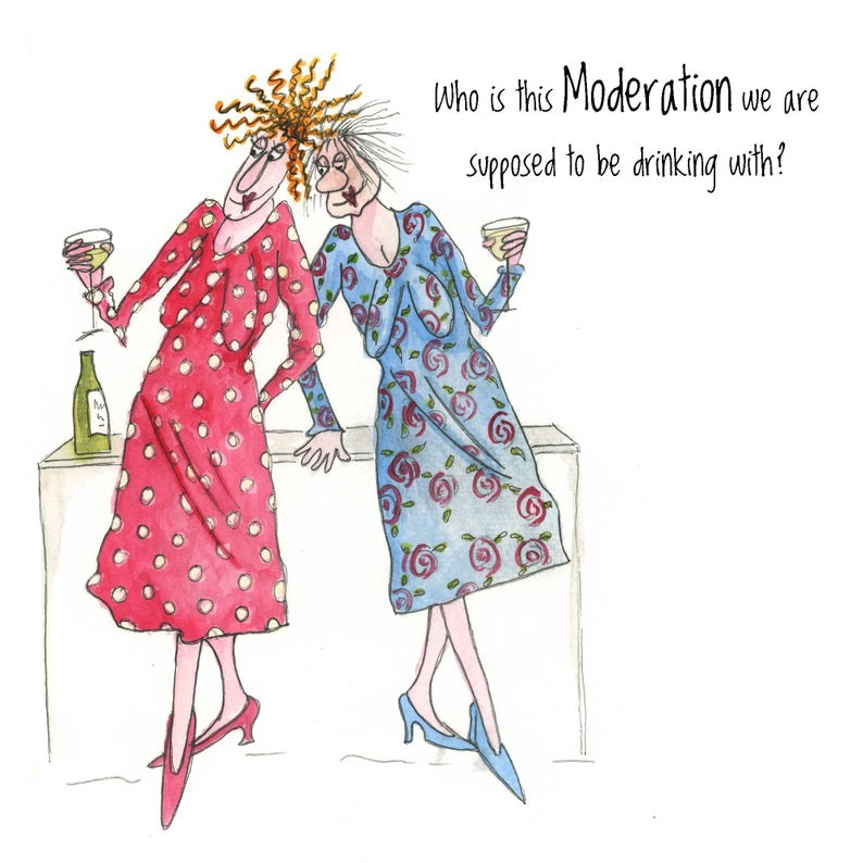 Camilla & Rose Blank Card -Drinking in Moderation