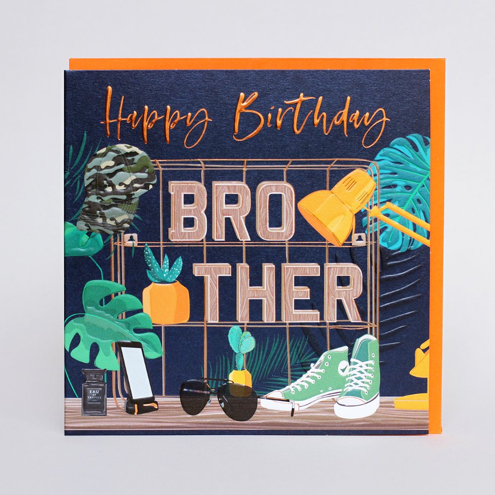 Belly Button Happy Birthday Brother Card