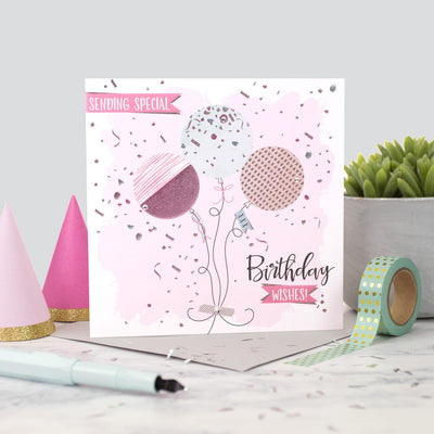 The Handcrafted Card Company Sending Special Birthday Wishes Balloon Card