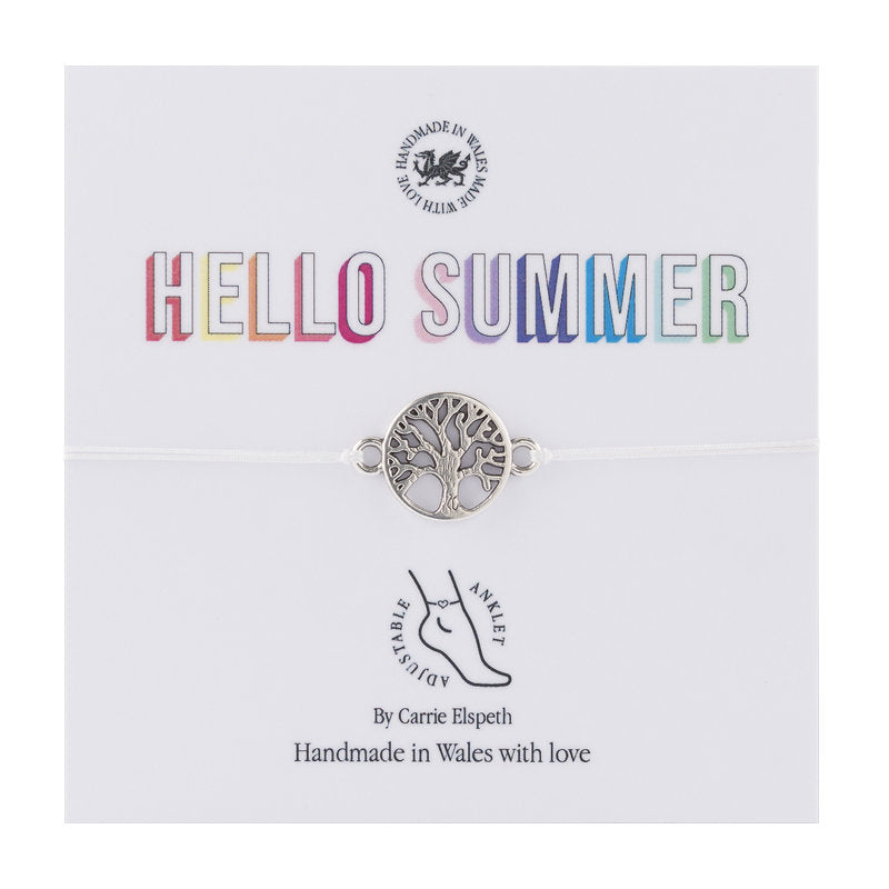 Carrie Elspeth Hello Summer Anklet - Tree of Life