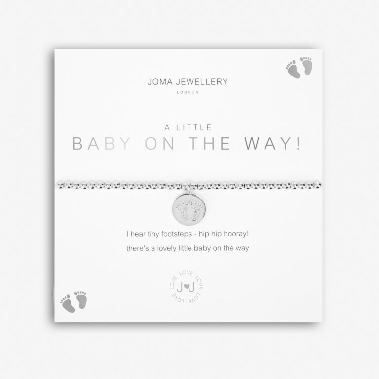 Joma Jewellery A Little &#39;Baby on the Way&#39; Silver Bracelet