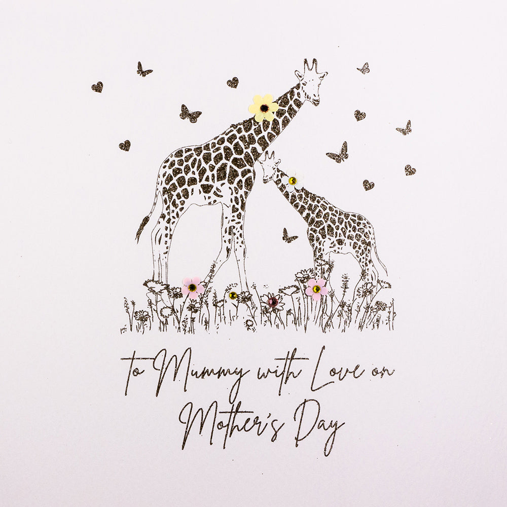 Five Dollar Shake To Mummy With Love on Mothers Day Giraffe Card