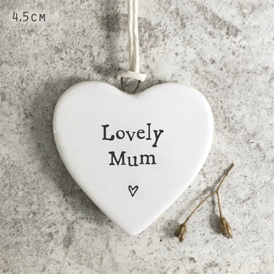East of India Porcelain MINI Heart - Lovely Mum