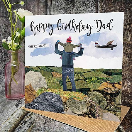 Flying Teaspoons Happy Birthday Dad Card