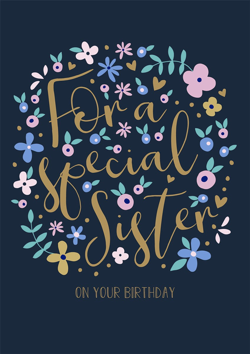 The Art File - Special Sister Birthday Card