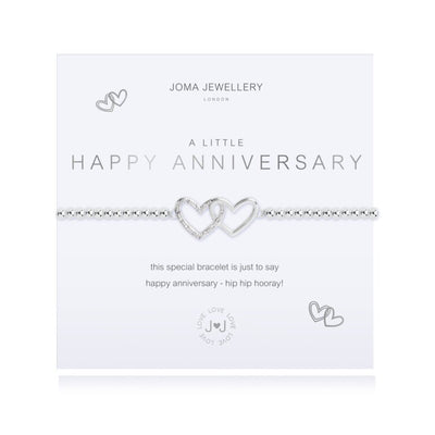 Joma Jewellery A Little Happy Anniversary Pave Hearts Bracelet