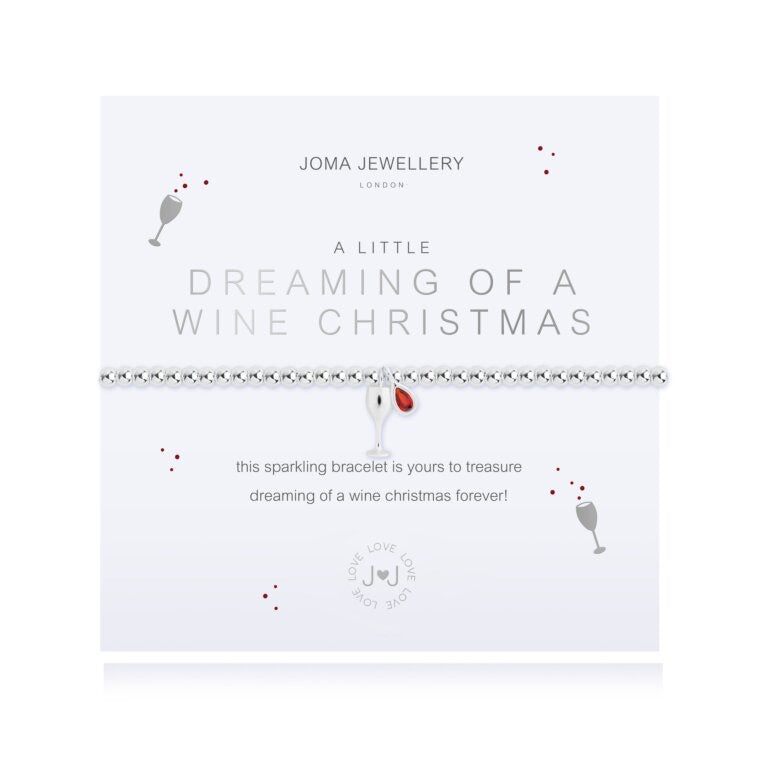 Joma Jewellery A Little Dreaming of a Wine Christmas Bracelet