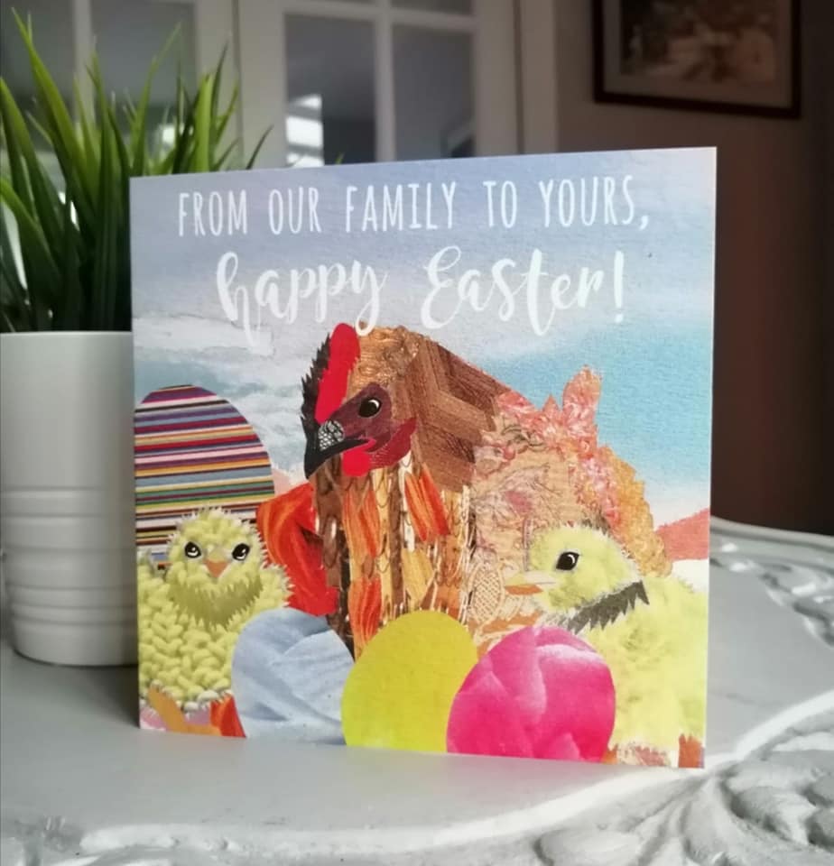 Flying Teaspoons From Our Family To Yours Happy Easter Card