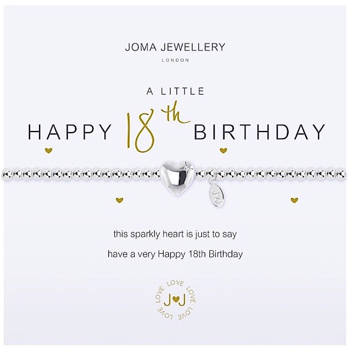 Joma Jewellery A Little Happy 18th Birthday Bracelet
