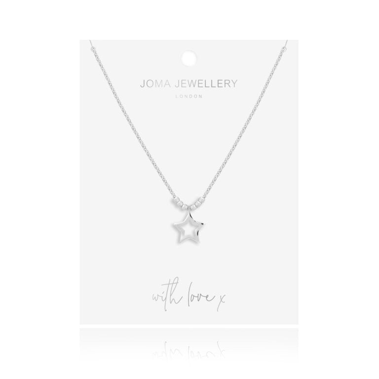 Joma Jewellery - Arabella Hammered Star Long Wrap Necklace