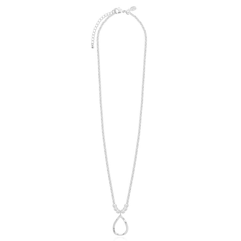 Joma Jewellery Arabella Hammered Teardrop Long Necklace