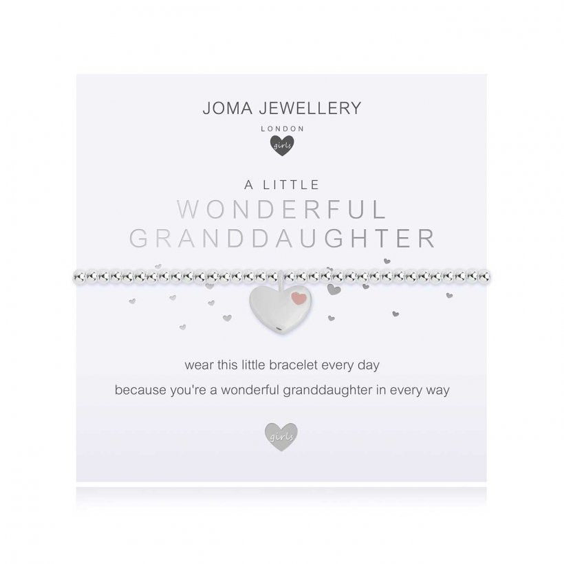 Joma Jewellery GIRLS A Little Wonderful Granddaughter Bracelet