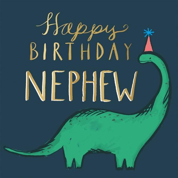 The Art File -Nephew Dinosaur Birthday Card