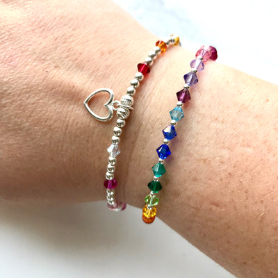 Jolu Jewellery Rainbow Positivity Kids/Teen Bracelet 🌈