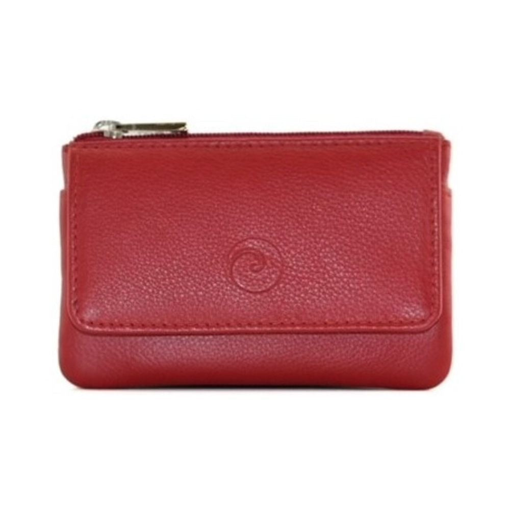 Mala Leather Origin Small Flap Coin Purse with RFID Protection (4110 5) - Ruby Red