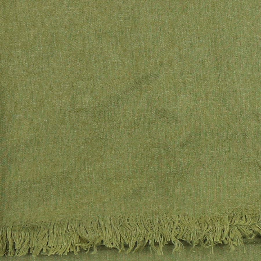 POM Olive Green Plain Scarf